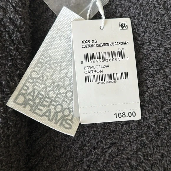 NWT Barefoot Dreams cozy chic chevron rib cardigan - Picture 4 of 4